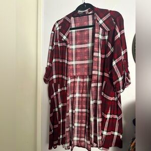 Torrid open flannel top size 3X